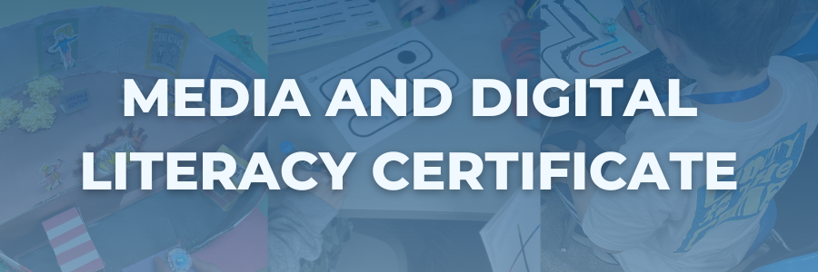 media and digital literacy certificate banner