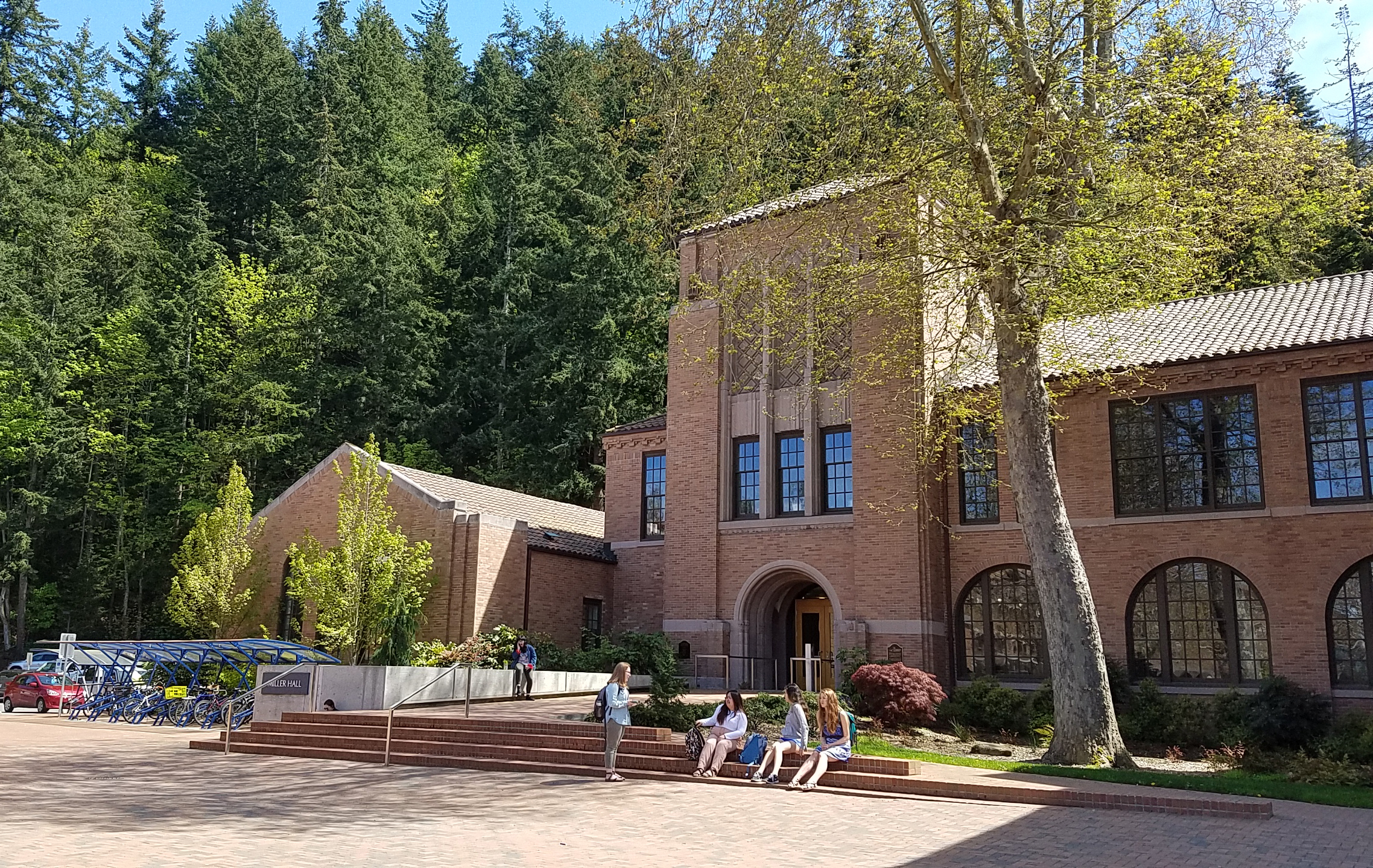 View of Miller Hall in the Spring