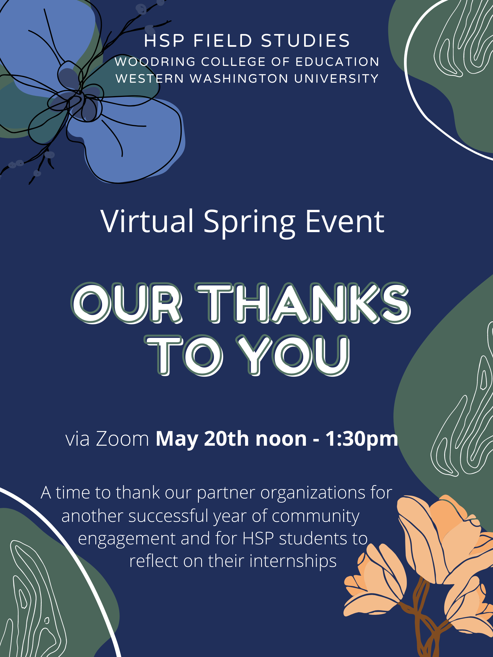 flyer for the spring event 