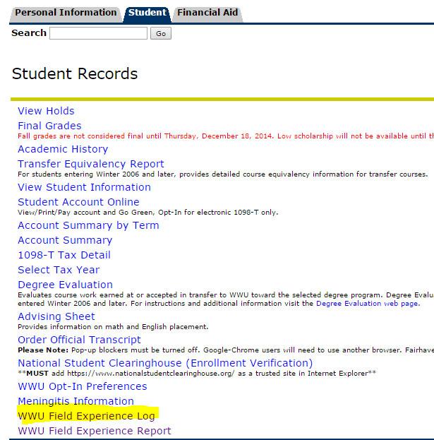 Web4U Student Records